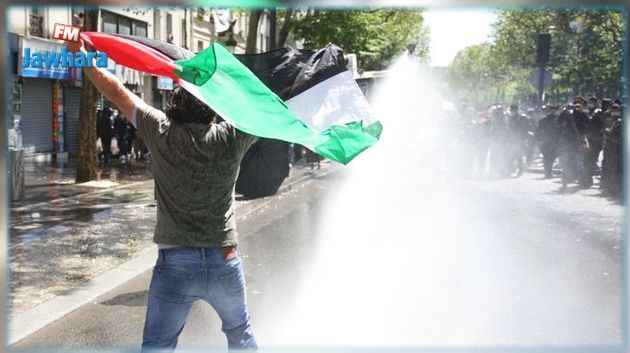 الشرطة الفرنسية تقمع مظاهرة مناصرة للفلسطينيين
