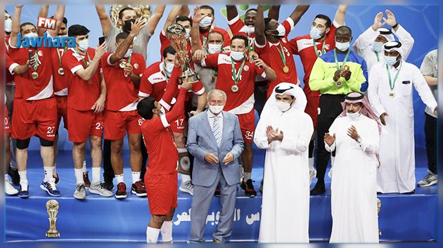 بقيادة 8 لاعبين تونسيين: الشمال القطري بطلا لكأس السوبر العربي لكرة اليد