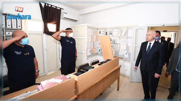 سعيّد في منطقة الأمن بسيدي حسين