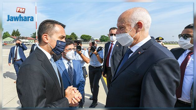 رئيس الجمهورية يصل إلى روما (فيديو)