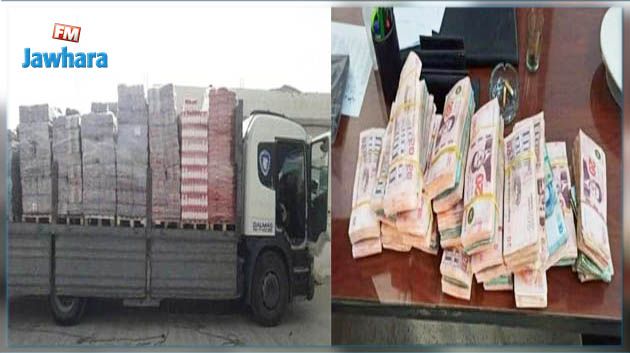 ضبط شاحنة ثقيلة بصدد تهريب مواد غذائية إلى ليبيا وحجز 80 ألف دينار