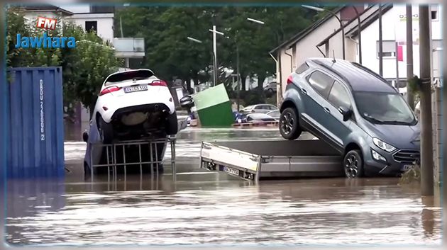 قتلى ومفقودون اثر فيضانات عارمة في ألمانيا 