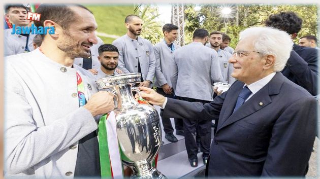 الرئيس الإيطالي يكرم منتخب بلاده بطل أوروبا