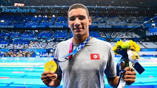 البطل الأولمبي أيوب الحفناوي يشارك اليوم في تصفيات سباق 800 م سباحة حرة
