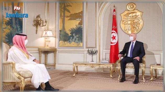 وزير الخارجية السعودي يؤكد لرئيس الجمهورية حرص المملكة على أمن واستقرار تونس