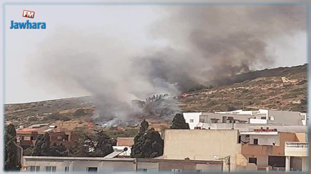 غار الملح: حريق في جبل و المواطنون يطلقون نداء استغاثة