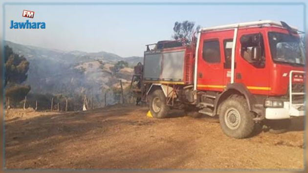 الحماية المدنية : الوضع بجبال أم الأبواب بالفحص ينذر بالخطر و لا بد من عملية اطفاء جوية للحريق‎‎
