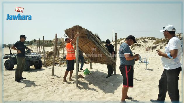 الحرس البحري ينفذ حملة ضد استغلال الملك العمومي بشط مريم 