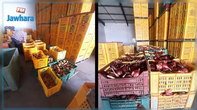 سوسة : حجز نحو 200 طن من البطاطا والبصل