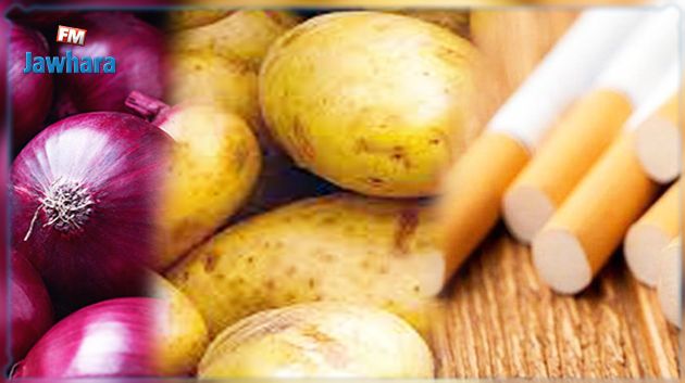 المنستير: حجز أكثر من 700 طن من البطاطا والبصل و2578 علبة سجائر