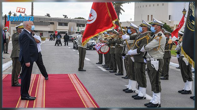 رئيس الجمهورية يشرف على موكب احياء الذكرى 65 لانبعاث سلك الحرس الوطني