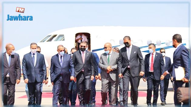 الدبيبة يصل إلى تونس