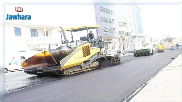 المنستير:انطلاق أشغال تعبيد شارع المجاهد الاكبر