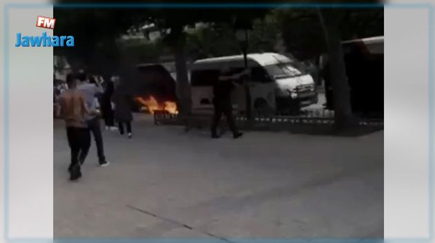 شخص يضرم النار في جسده في شارع الحبيب بورقيبة بالعاصمة