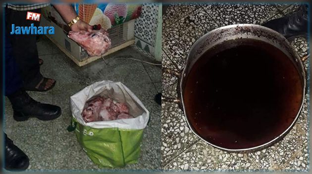 حجز رؤوس وأطراف حيوانية غير صالحة للإستهلاك : بطاقة ايداع بالسجن في حق صاحب المخزن