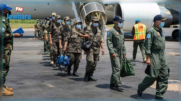 وصول البعثة العسكرية التونسية إلى جمهورية إفريقيا الوسطى