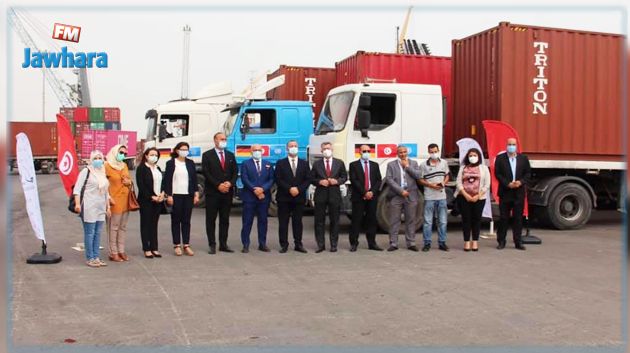 تونس تتسلم من ألمانيا 3 ثلاث حاويات من الكمامات الطبية