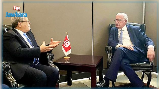الجرندي يلتقي نظيره الفلسطيني بنيويورك 