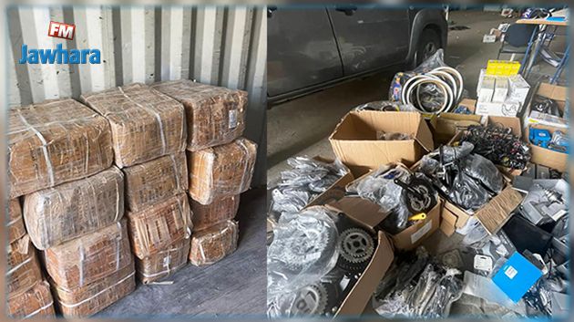 حجز قطع غيار وأحذية مهربة بقيمة 161 ألف دينار