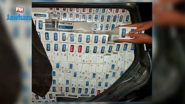 حجز سجائر وعجلات مطاطية مهربة بقيمة 182 ألف دينار