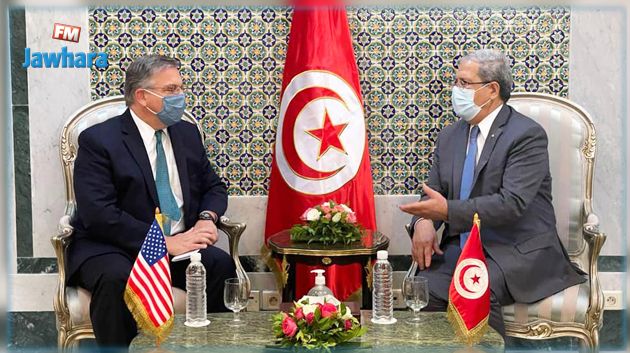 وزير الخارجية يلتقي السفير الأمريكي بتونس