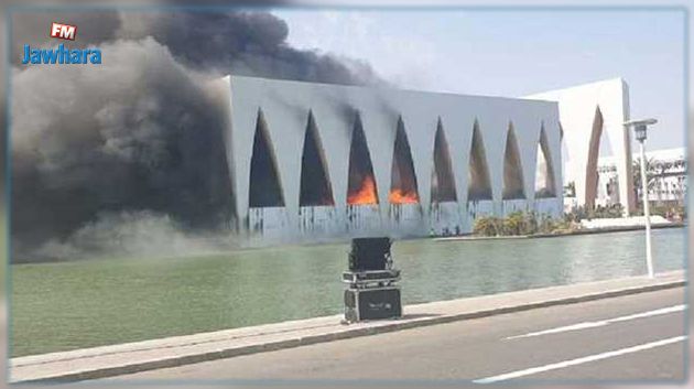حريق هائل يلتهم قاعة مهرجان الجونة السينمائي قبل انطلاقه بـ 24 ساعة (فيديو)