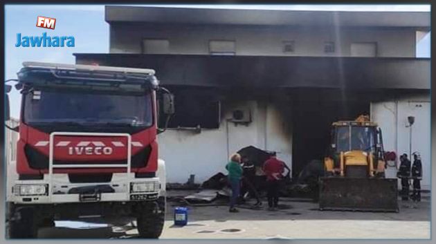 منزل تميم: حريق يأتي بالكامل على مصنع أجبان 