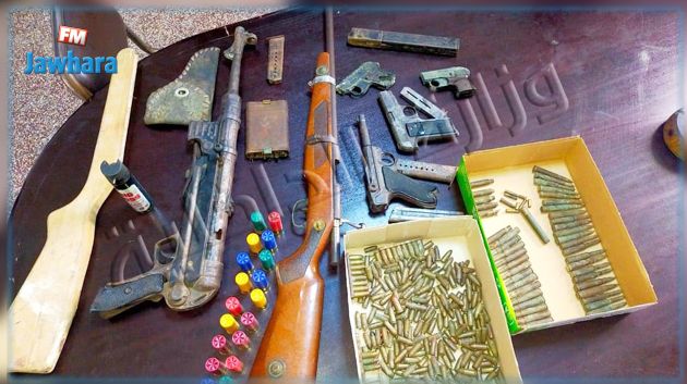 حجز أسلحة ناريّة وذخيرة حربيّة في نابل: الداخلية تقدم التفاصيل