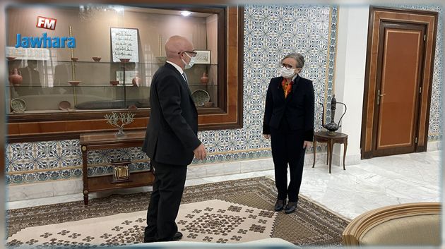 نجلاء بودن تلتقي السفير الإيطالي