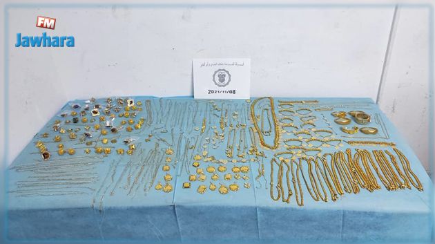 رأس جدير: إحباط محاولة تهريب كمية من المصوغ