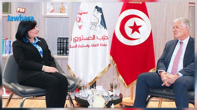 عبير موسي تلتقي السفير الفرنسي