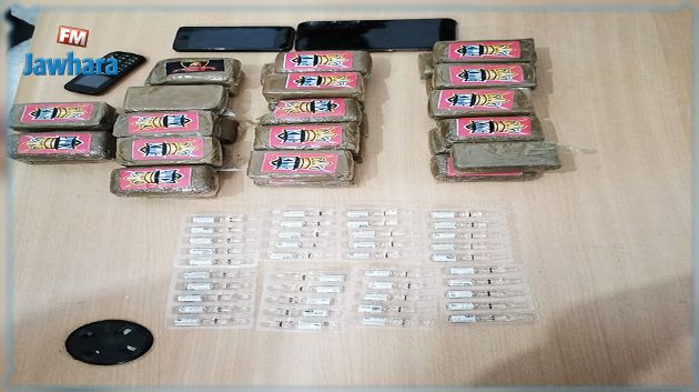 القصرين: إيقاف شخص بحوزته 34 صفيحة