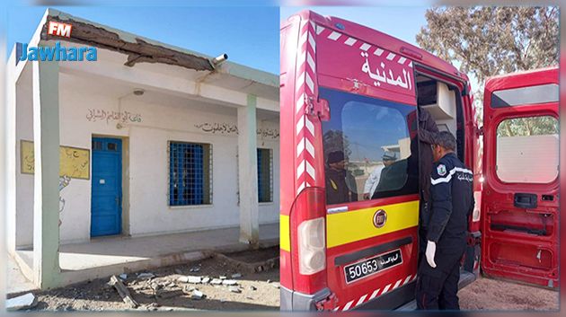 إصابة 3 تلميذات إثر سقوط جزء من سقف مدرسة