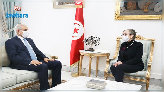 خلال لقاء مع سفير البحرين: بودن تؤكد ضرورة الإسراع بإنجاز بقيّة مراحل مشروع المرفأ المالي