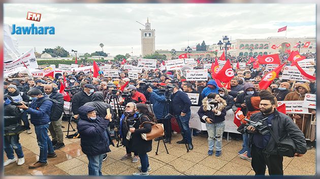 الداخلية: عدد المشاركين في التجمّع النقابي بساحة القصبة اليوم