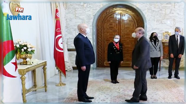 سعيد يستقبل الوزير الأول الجزائري (فيديو)