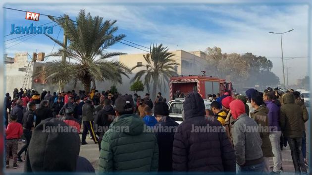 قفصة: تماس كهربائي يتسبّب في حريق محلّين تجاريّين