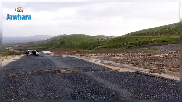 باجة: غلق مسلك سيدي أحمد غياضة اثر انزلاق أرضي