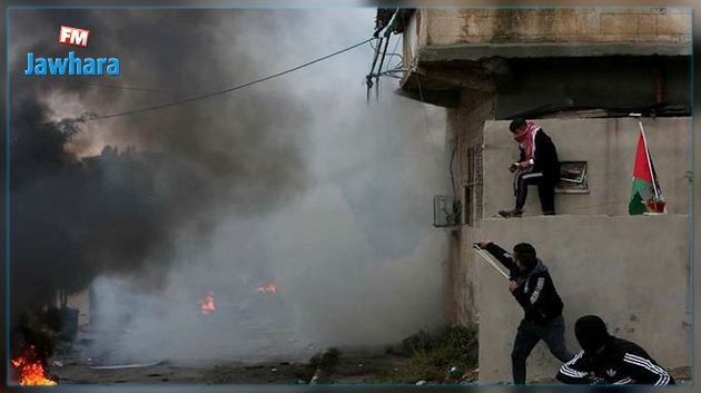 قرية بُرقة: اصابة عدد من الفلسطينيين بالرصاص الحي ومواجهات عنيفة ضد الاحتلال