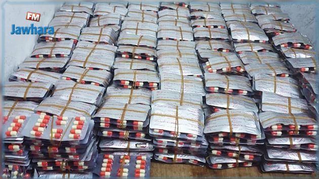 معبر رأس جدير: احباط محاولة تهريب 24238 حبة دواء مخدر  