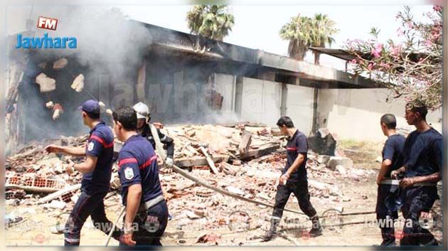 عين دراهم: حريق يلتهم أكثر من 120 طنا من الخفاف المجفّف