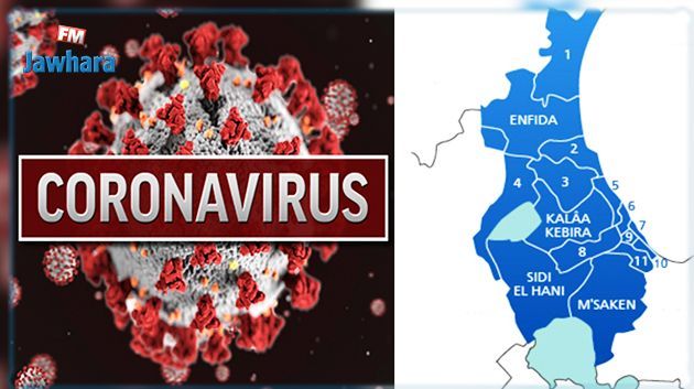 سوسة: 147 إصابة جديدة بكورونا ونسبة التحاليل الإيجابية ترتفع إلى 25%