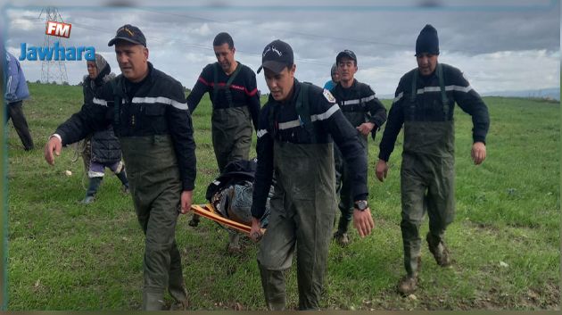 الحماية المدنية بجندوبة: انقاذ مسنّة حاصرتها المياه في منطقة وعرة 