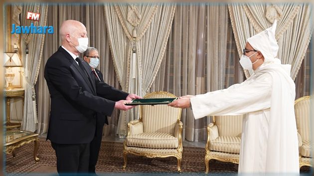 رئيس الجمهورية على موكب تسلّم أوراق اعتماد سفراء جدد بتونس