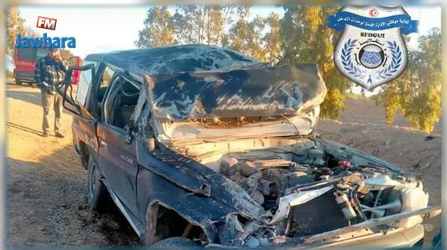 القيروان: وفاة أمني وإصابة آخرين في انقلاب سيارة