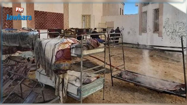 القصرين: حريق يأتي على جميع محتويات مبيت للذكور