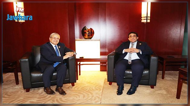 الجرندي يجري محادثة مع رئيس المجلس الرئاسي الليبي