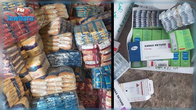 إحباط تهريب أطنان من المواد الغذائية المدعمة والأدوية