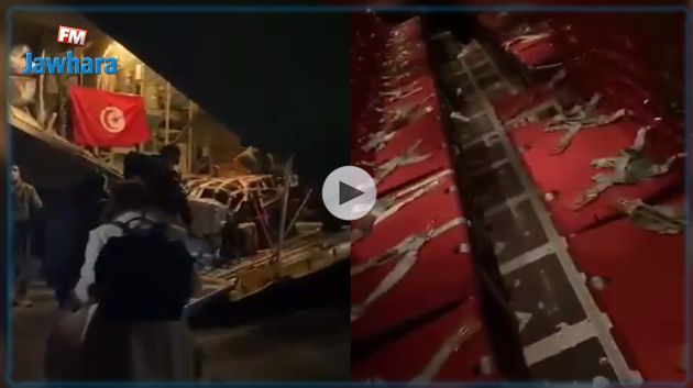 فيديو حصري من داخل الطائرة العسكرية لإجلاء التونسيين العائدين من أوكرانيا