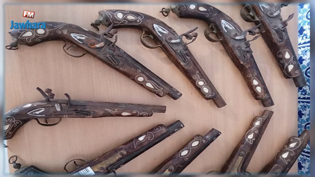 جربة: حجز 9 مسدسات يشتبه في كونها ذات طابع أثري